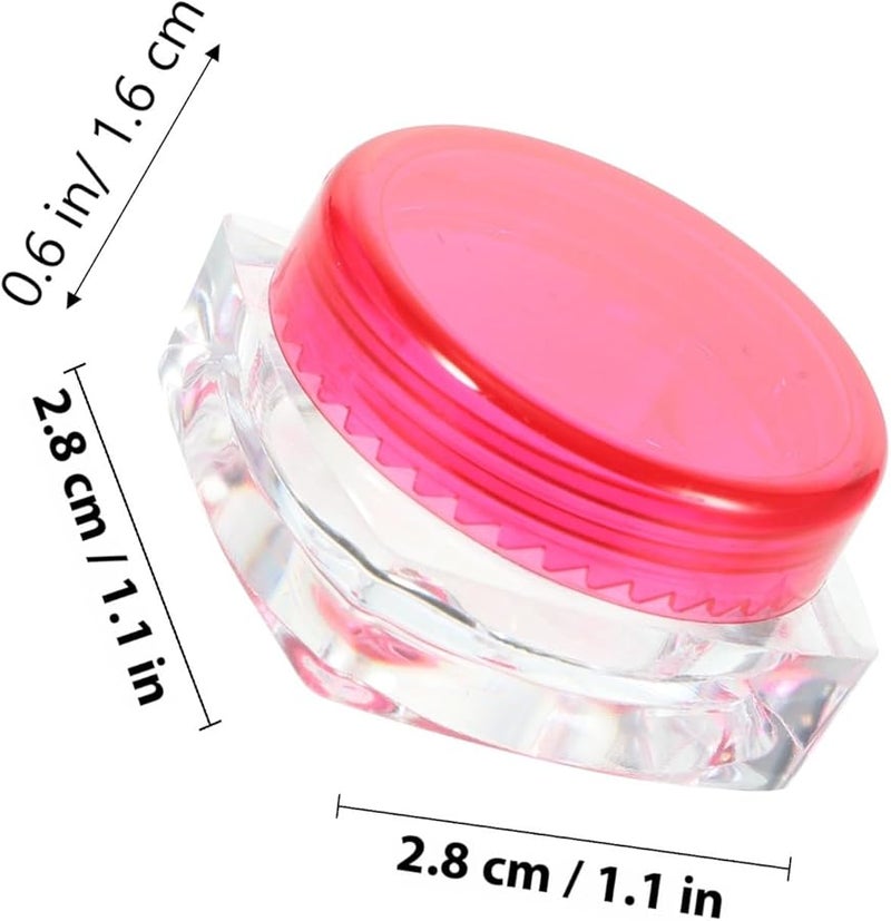 Cabilock 12pcs 3g Square Travel Cosmetic Jars with Lids Refillable for Eye Cream Body Butter - Image 2